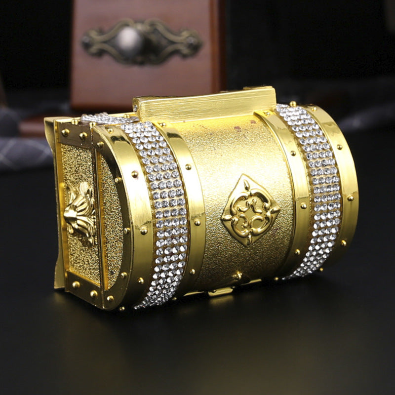 Zinc Alloy European Style Creative Retro Classic Treasure Box Jewelry Storage Box Small Ring Earrings Bracelet Jewelry Box